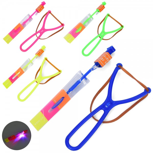 247888 Вертушка FG240428026Q12см, світло, рогатка, мікс кольорів, бат(табл), у пакеті, 7-18-2см