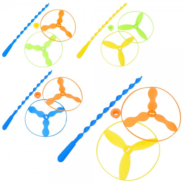 247889 Вертушка FG240428046Q13см, 2шт, паличка для запуску 27см, мікс кольорів, у пакеті, 14-31-2см
