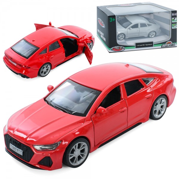 159616 Машина AS-3072 АвтоСвіт, 1:43, Audi, мет.,інерц.,відчин.двері,гум.колеса,2 кольори,кор.,14,5-7-6,5см