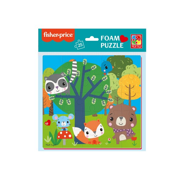 123267 М'які пазли 22х23 "Fisher Price. Лісові жителі" VT1109-02 (англ)