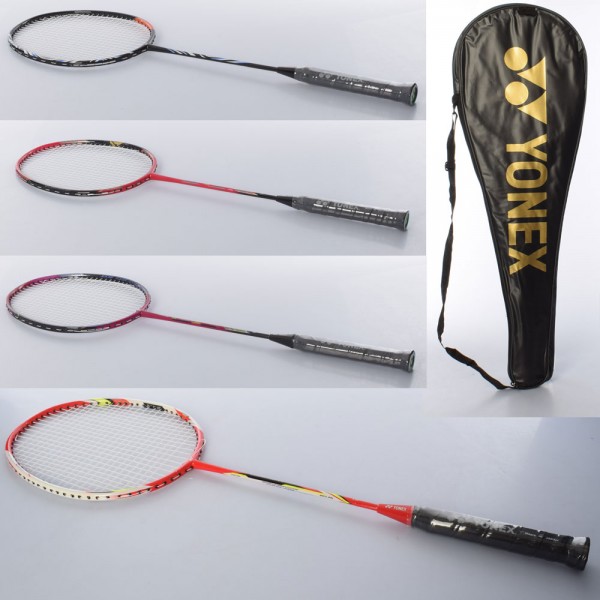 123646 Бадмінтон залізний MS 3324 Yonex, ракетка 1шт., алюм., 4 види, чохол, 70-24-4 см.