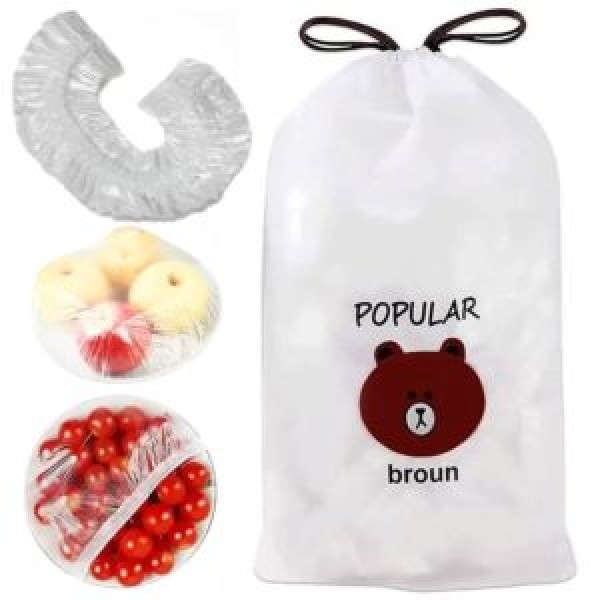 247150 Кришка-чохол на гумці для зберігання продуктів 100шт/уп 38см R98222-38