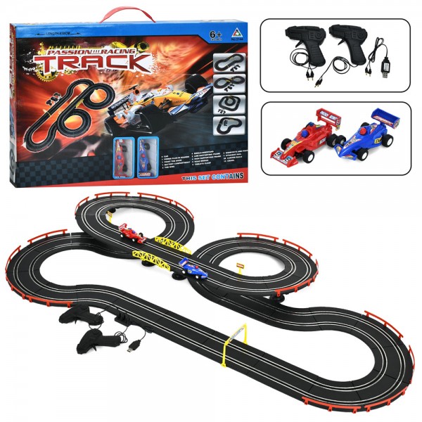 241534 Трек 2144 дист.кер. (на шнурі), пульт 2шт., машина 2шт., від мережі (USB), кор., 60-41,5-7 см.