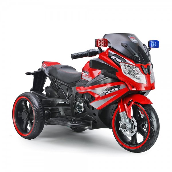 154870 Мотоцикл M 4851EL-3 2 мотори 45W, 1 акум. 12V7AH, муз., світло, MP3, USB, EVA, шкіра, червоний.