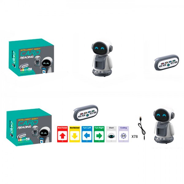 241892 Робот 333-P2511 радіокер., акум., запис, картки, USB,муз.(англ.,китайськ.),світло, кор.,30,5-24-13см