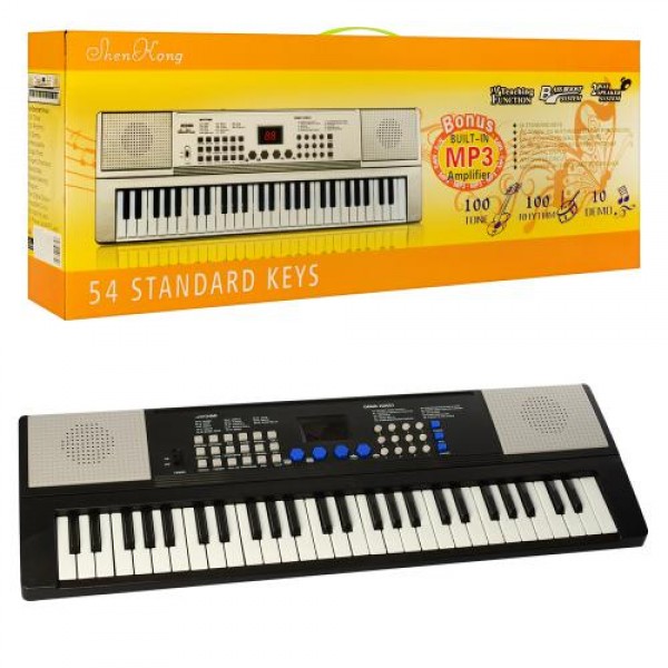 94223 Синтезатор SK5430 54 клавіші, запис, демо, MP3, муз., бат., кор., 66-25-9,5 см.