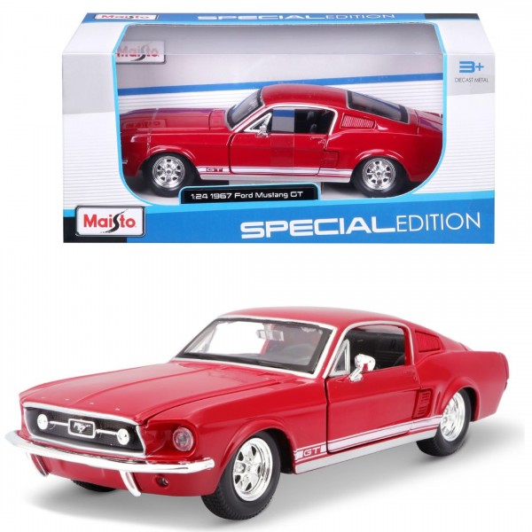 248281 Машинка іграшкова 1967 Ford Mustang GT, масштаб 1:24