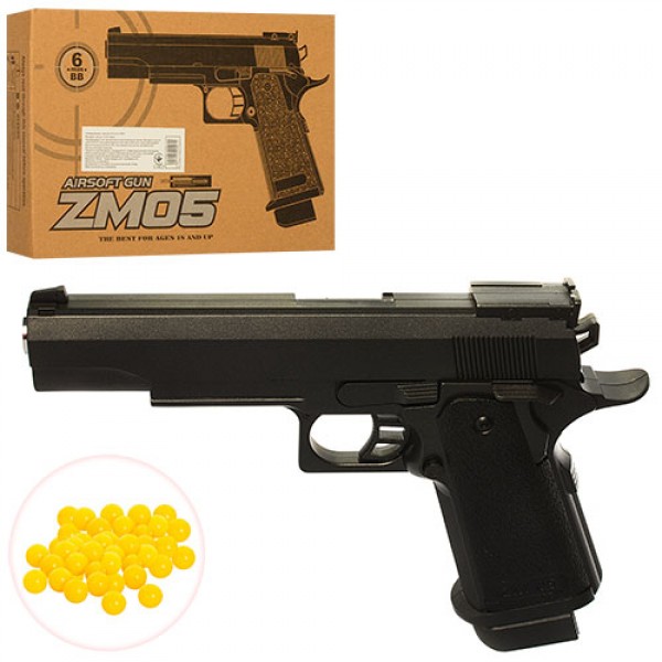 51078 Пістолет ZM05 мет., на кульках, кор., 27-18-5,5 см.