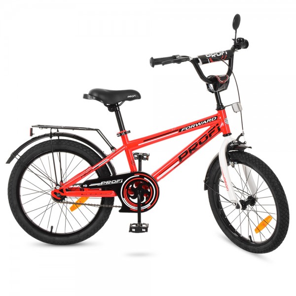 50886 Велосипед дитячий PROF1 20д. T2075 Forward, дзвінок, підніжка, червоний.