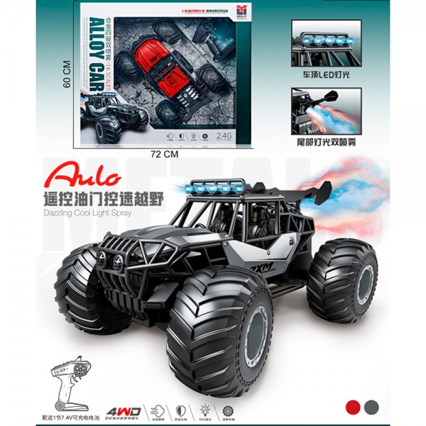 253043 Джип 996-125  радіокер.,2,4G, акум., 44см,1:6, пара/дим, звук,світло,корпус метал,гум. колеса,USB,
