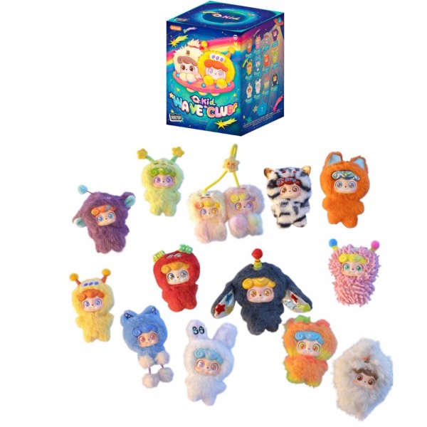 248290 Колекційна м'яка іграшка з кільцем POP TOP JOTOYS серії "Q.Kid" - КОСМО-ХВИЛІ (у дисп., в ас.)