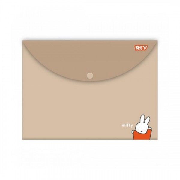251624 Папка-конверт Yes А4 на кнопці "Miffy"