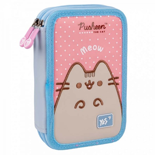 167601 Пенал твердий YES подвійний HP-01 Pusheen