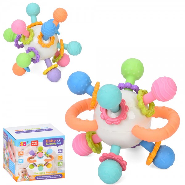 248087 Гра 042A-042Bкуля,10см,сенс.гра/такт.гра,проріз,текст.деті,2в. в кор-ці, 9-9-8,5см