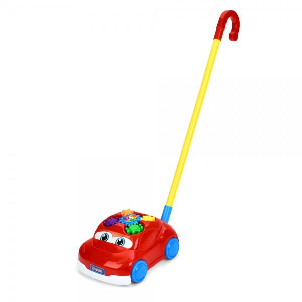 248091 Каталка 0526 на палці 40см, машина 23см, шестерні, звук, у пакеті, 26-30-8см