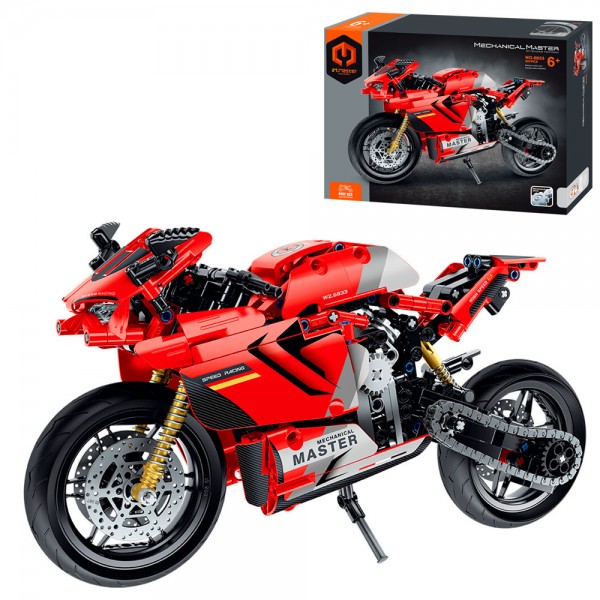 248186 Конструктор 6833 мотоцикл, 32,2-10-16,6см, амортизатори, 557дет, в кор-ці, 31-23-6,5см