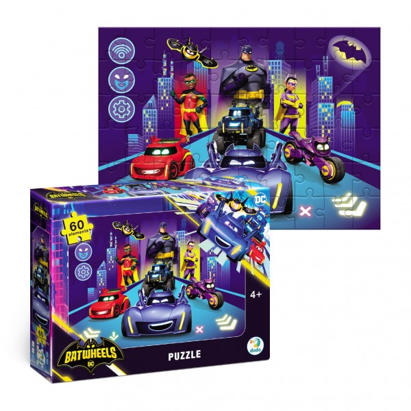 214223 Пазл на 60 елементів Batwheels. Походження Бетколес