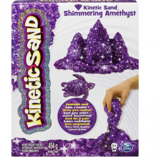 206227 Пісок для дитячої творчості - KINETIC SAND METALLIC (фіолетовий, 454 г)