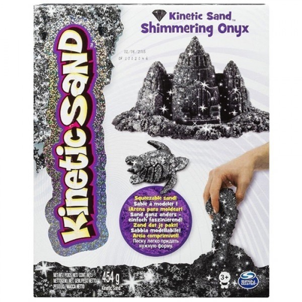 206228 Пісок для дитячої творчості - KINETIC SAND METALLIC (чорний, 454 г)