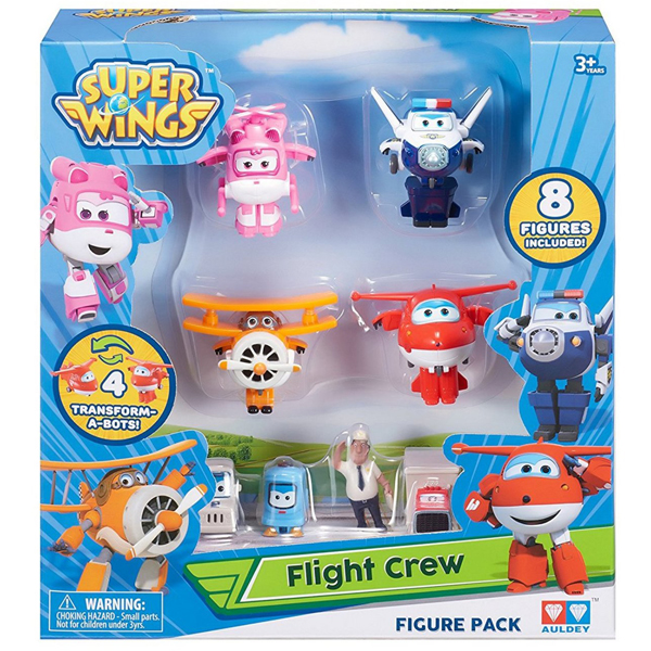 195501 Ігровий набір Super wings арт. YW710650A, фігурки-трансформери Flight Crew