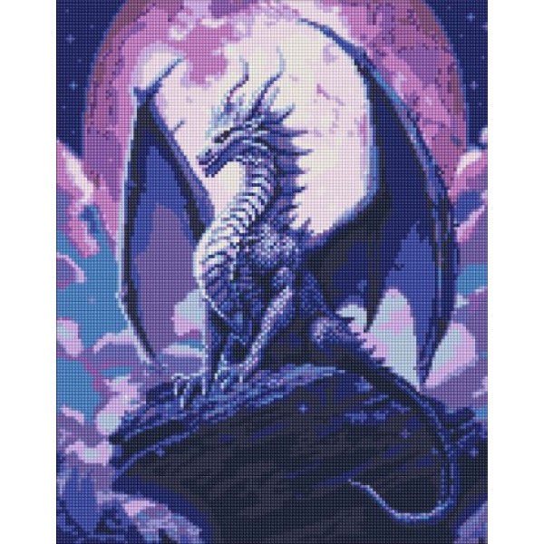 165305 Набір з алмазною мозаїкою "Величний дракон" з АВ стразами 40х50см