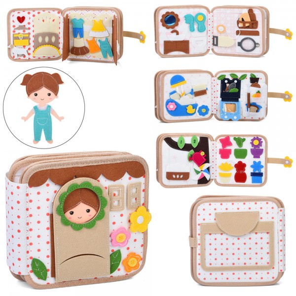 247899 Гра XQ-15навчальна,бізікнига/бізікнижка,20-20-6см,кімнати,фігурка,гардероб,кольори,циф.у пак.