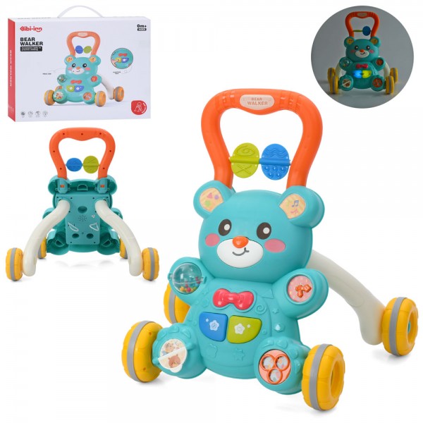 247904 Каталка-ходунки 6086.38-30-в40см, ігр.пан-ведмідь,муз,світ,писк,рух.дет.на бат-ці,в кор,38-30-10см