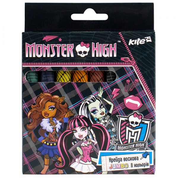 44396 Крейда воскова Jumbo, 8 кольорів Monster High