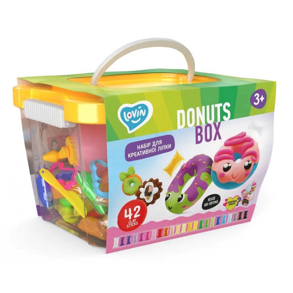 137273 Набір легкого стрибаючого пластиліну TM Lovin Donuts box