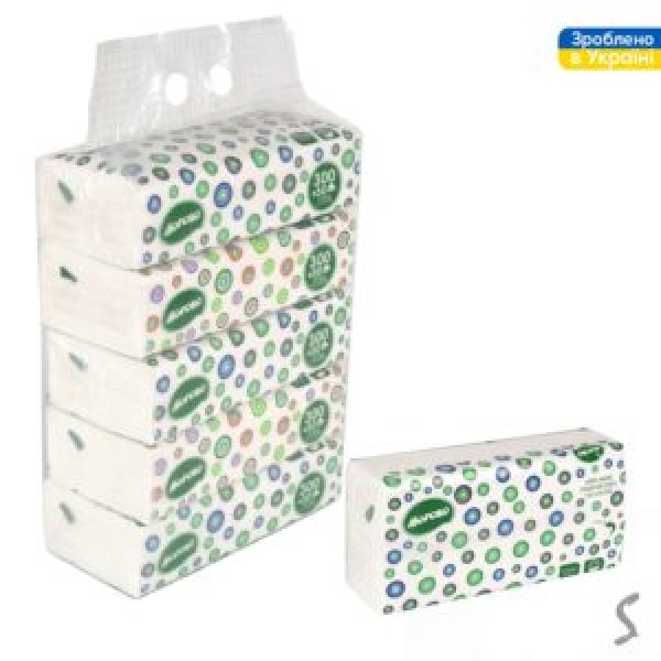 224226 Серветки паперові Horoso 3-х шарові 350шт/уп 20*20см HR-04