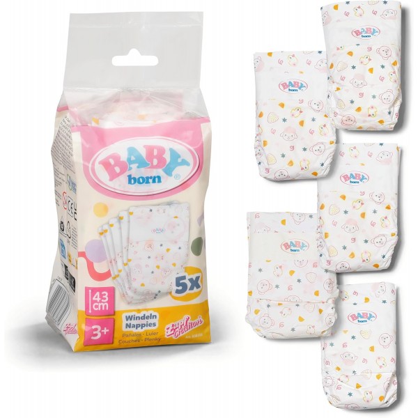 228455 Підгузки для ляльки BABY BORN (5 шт.)