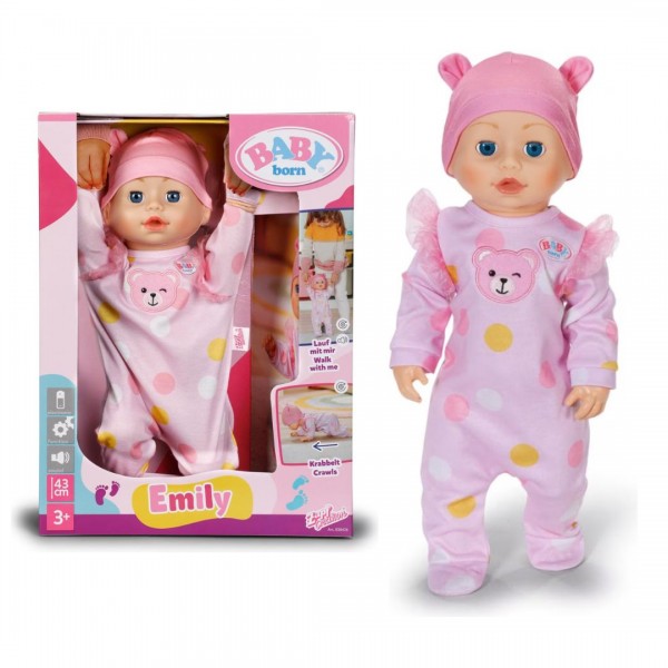 227327 Інтерактивна лялька BABY BORN – ПЕРШІ КРОКИ ЕМІЛІ (43 см)