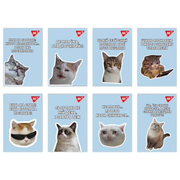 228144 Блокнот YES А7/48 кл клей Щоденний настрій