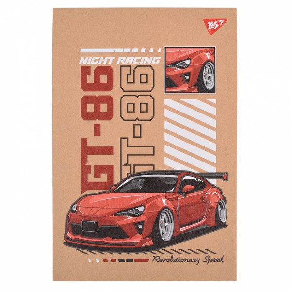 228147 Блокнот В5/80 кл клей, білила YES Speed крафт