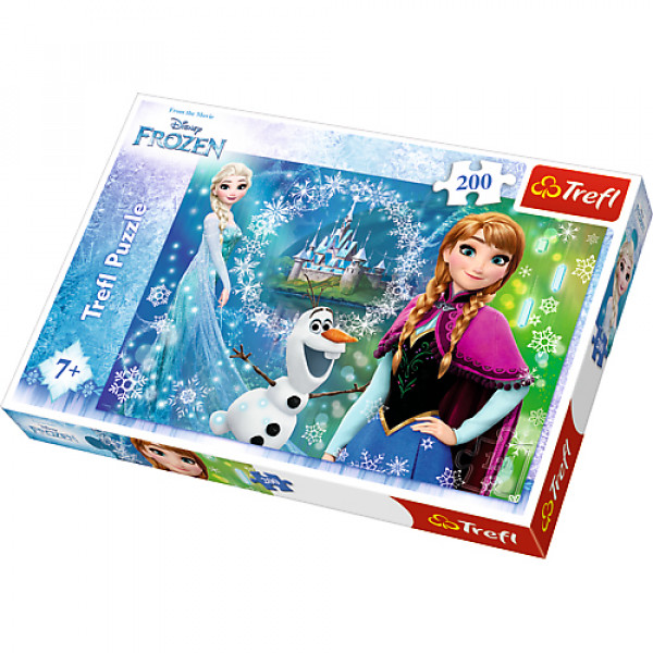 12680 Дитячі іграшки головоломки-пазли з картону Puzzles - "200" - Power of sisters / Disney Frozen
