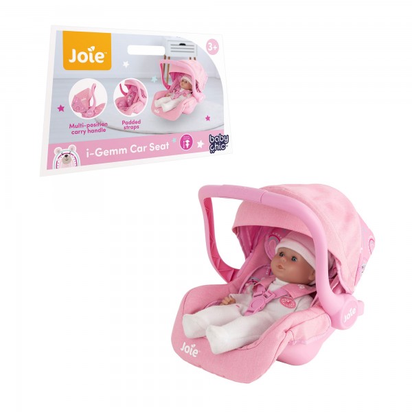 245338 Автокрісло 1424050 для ляльки, люлька-переноска, ремні безпеки, пластик, 48-29-23 см.