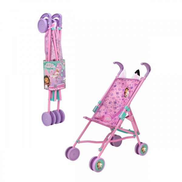 245342 Візок 1424133 для ляльки, прогулянковий, метал, колеса пластик, карт.обгортка, 58,5-11-10 см.