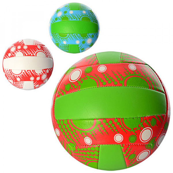 10858 М'яч волейбольний EV-3156 офіц. розмір, ПВХ, 260-280 г., 3 кольори.