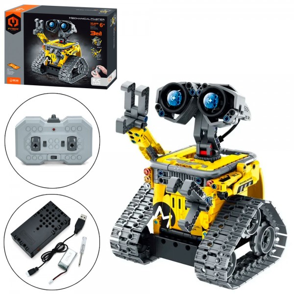 246401 Конструктор 8039 радіок2,4G, 3в1(робот, динозавр),17,2-15-20,7см, акум, USBзаряд., APP,434дет,в кор.