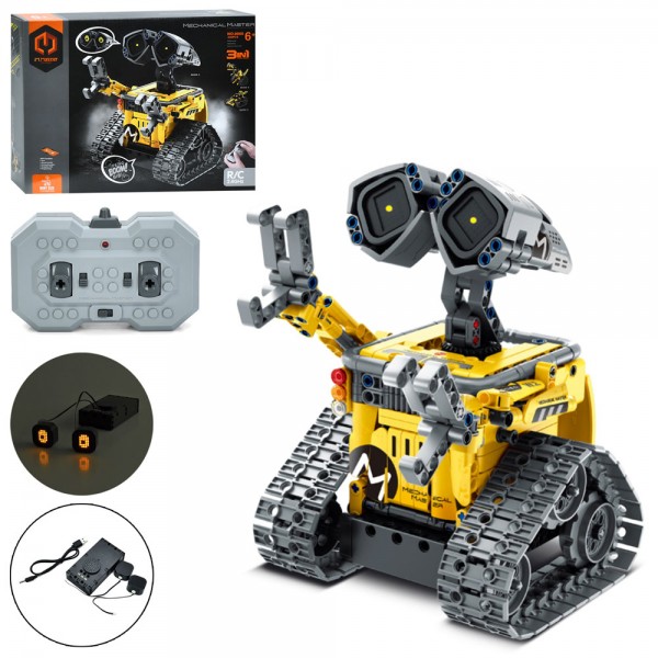 246402 Конструктор 8060 радіок2,4G,3в1(робот,танк,диноз.),17,2-15-20,7см,акум,USBзар.,звук,світло,APP,435д.