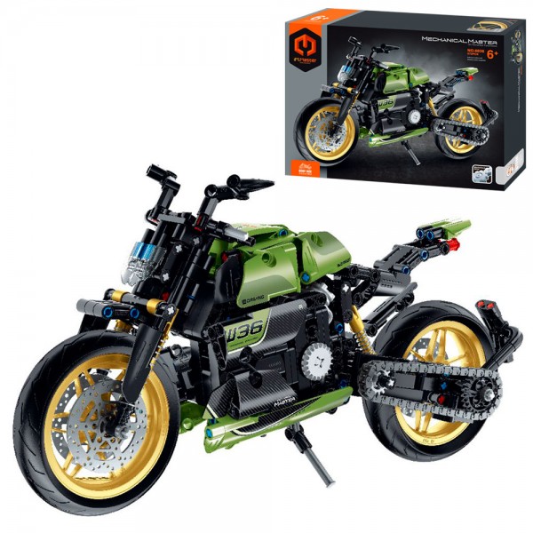 248214 Конструктор 6836 мотоцикл, 33,7-10,3-17,6см, амортизатори, 572дет, в кор-ці, 30-23-6,5см