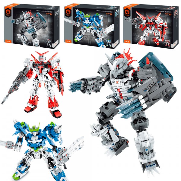 248313 Конструктор 6822-23-24 робот,3 види(941д24,6-11,3-28,9см,1100д21,1-13,3-31,8см,965д20,8-10,8-31,2см)