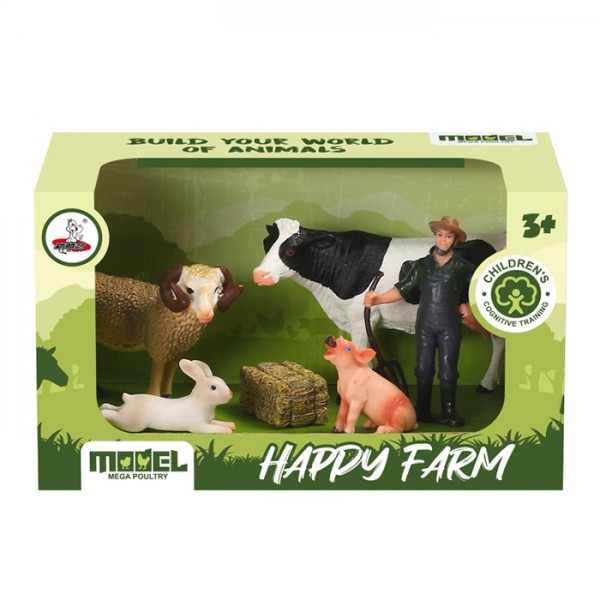 242802 Ферма XTY-715 тварини 4 шт., фігурка, кор., 22-13-10 см.