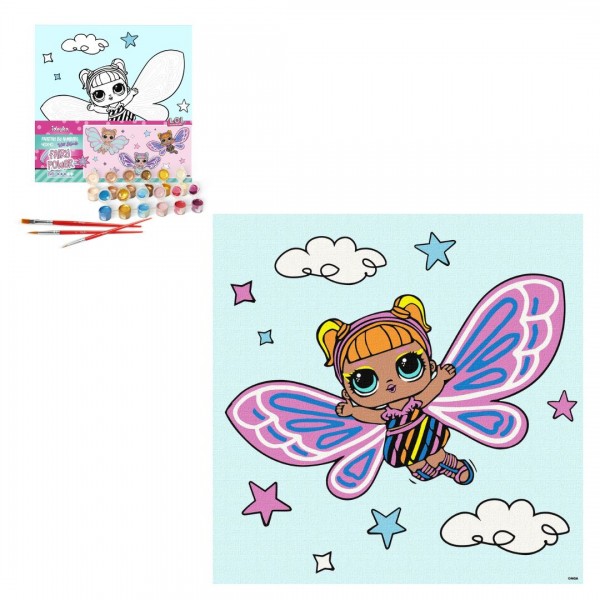 222636 Набір для розпису по номерах для дітей "L.O.L. Surprise! O.M.G. Fairies Flutterstar" 40х40см