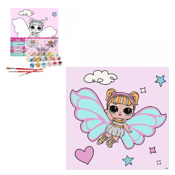 222638 Набір для розпису по номерах для дітей "L.O.L. Surprise! O.M.G. Fairies Skystarling" 40х40 см