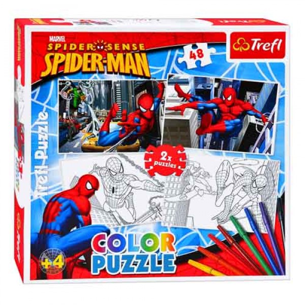 44989 Пазл COLOR 48-48 Спайдермен / Disney Marvel Spiderman