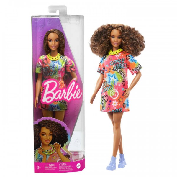 156615 Лялька Barbie "Модниця" в яскравій сукні-футболці