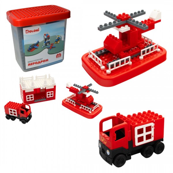 244533 Конструктор "АЕРОДРОМ" 162 детал. 013888/09 в пластик. боксі