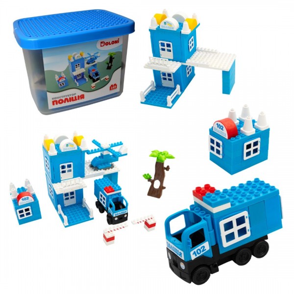 244538 Конструктор "ПОЛІЦІЯ" 231 детал. 013888/02 в пластик. боксі