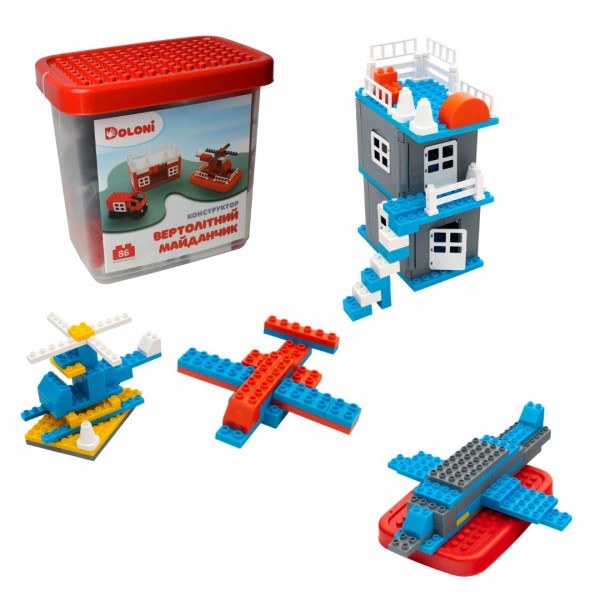 244540 Конструктор "ВЕРТОЛІТ" 117 детал. 013888/08 в пластик. боксі